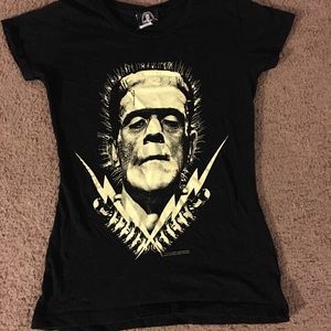 Rock Rebel Frankenstein Shirt(Glow in the Dark)Med